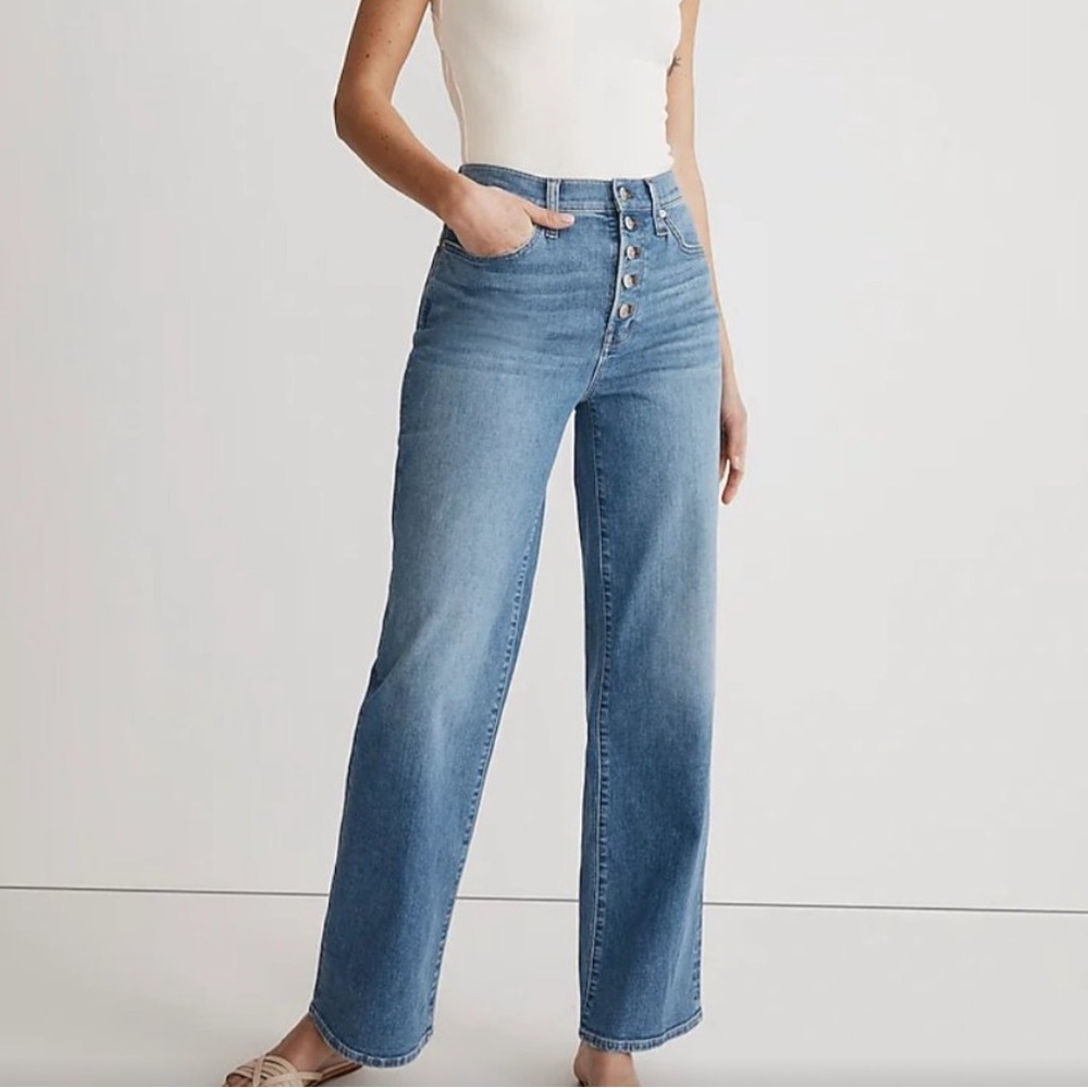Madewell Blue High Rise Jeans Relaxed Fit